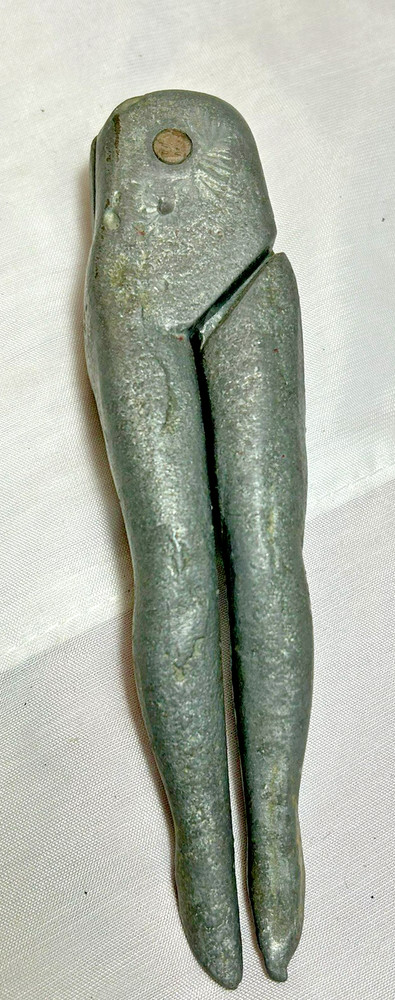 Vintage Nut Cracker Lady Legs Woman Solid Aluminum Risqué