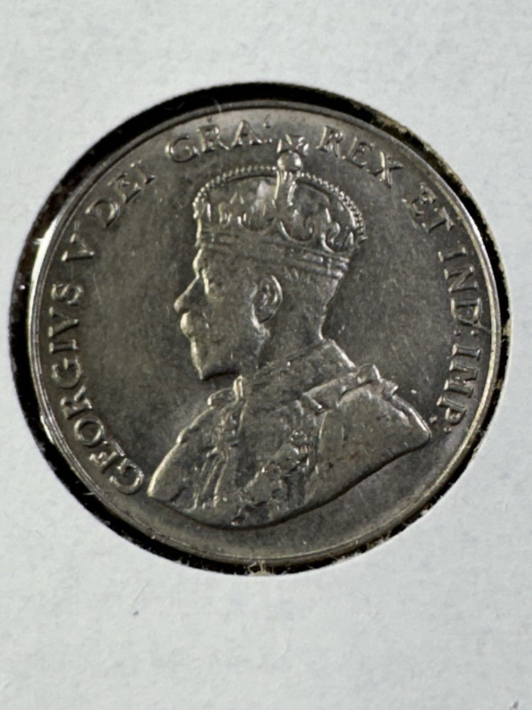 1929 Canada 5 Cents Cleaned