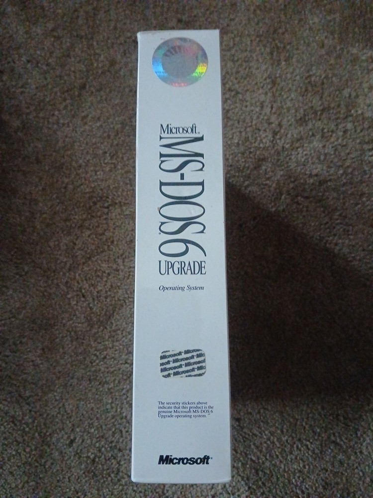 SEALED Microsoft MS DOS 6 Upgrade 5.25 Floppy Disc Operating System