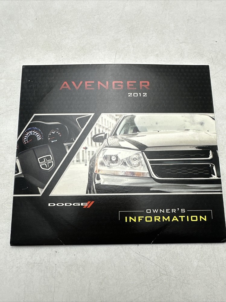 2012 dodge avenger user guide