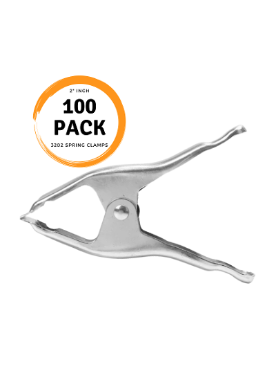 Pony / Jorgensen 3202 Metal 2" Inch Spring Clamp DIY - NEW 100 PACK BULK CASE