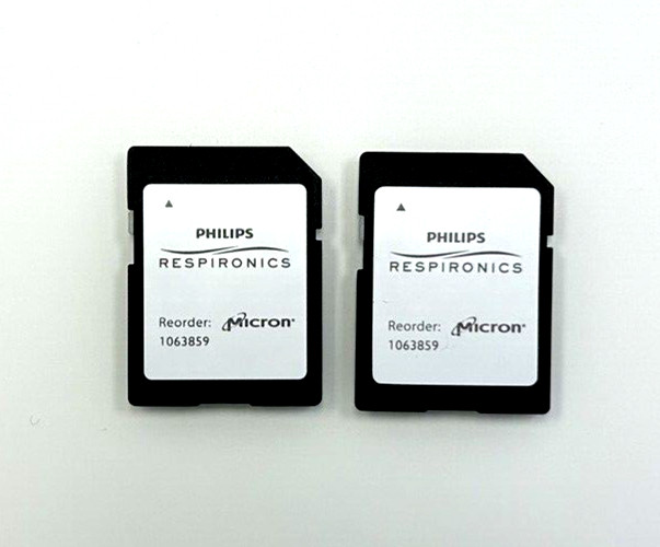 New Phillips Respironics SD Data Card. 2-Pack
