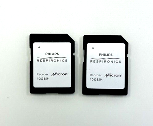 New Phillips Respironics SD Data Card. 2-Pack