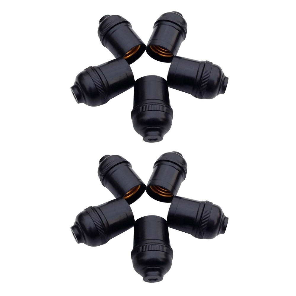 5/10Pcs E27 3/4A Light Bulb Lamp Holder Pendant Edison Screw Cap Socket Vintage