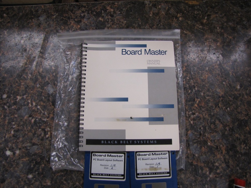 Vintage Board Master Black Belt Systems PC Board Layout Software & Manual-HM50