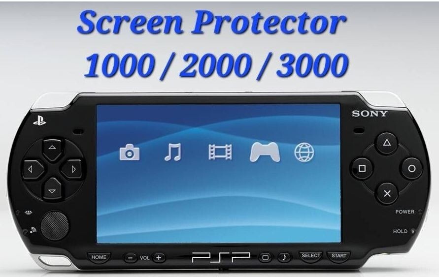 3Pcs Sony PSP Screen Protector - PET Materials, Fits Models 1000/2000/3000