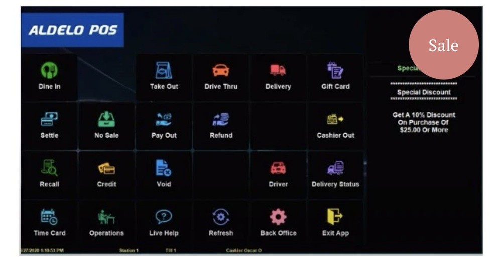 Aldelo POS 2E for Restaurant Station License Latest Version