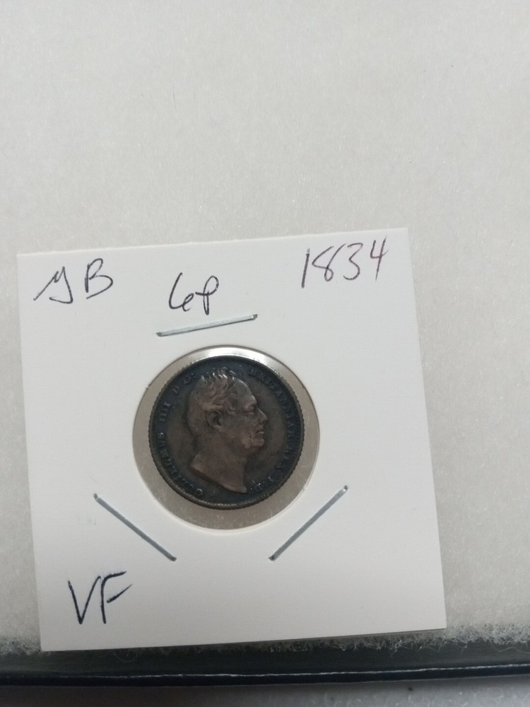 Great Britain 1834 Sixpence .925 Silver