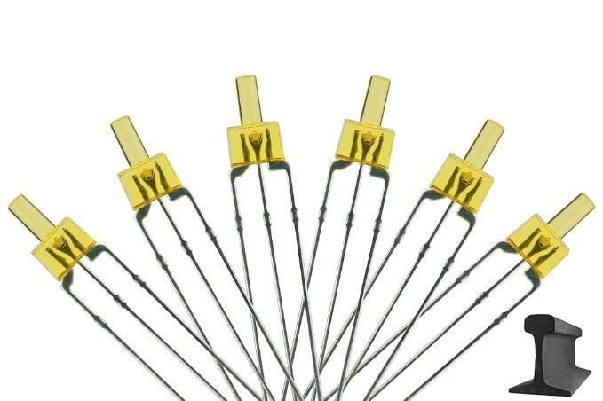 DCC Concepts ~ Tower Type Dual Color 6x 2mm Prototype White/Red ~LED-RWT