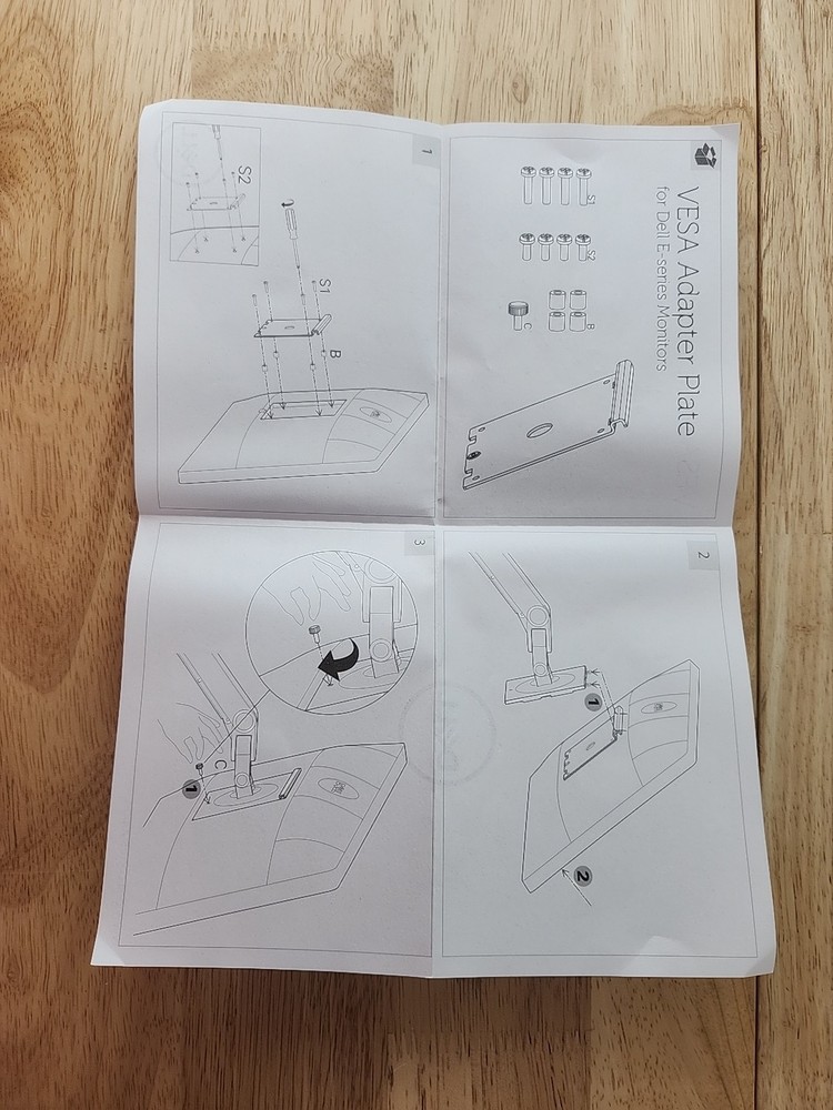 VESA Adapter Plate For Dell E-Series Monitors