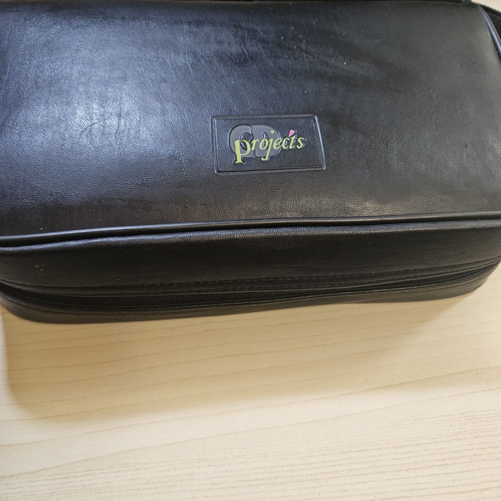 Vintage CD Projects CD Case Holder Storage Black 11.75x6.75"