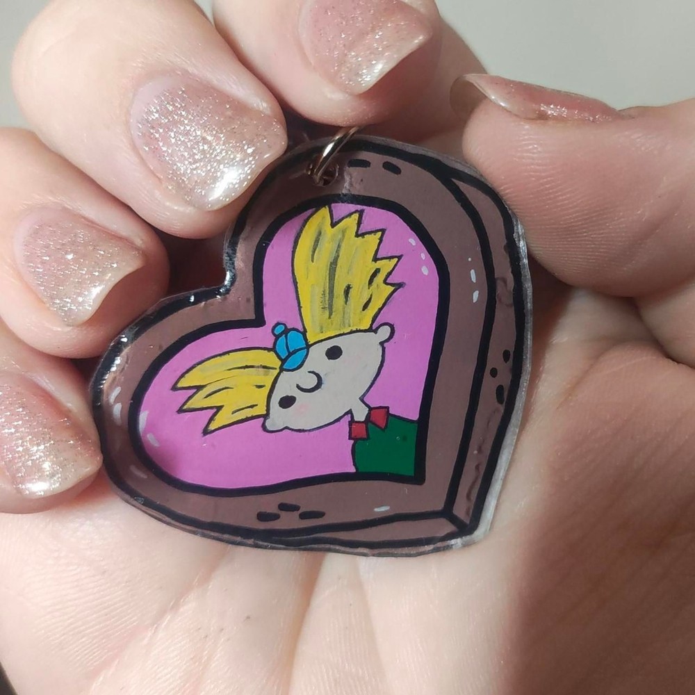 Handmade * Hey Arnold keychain