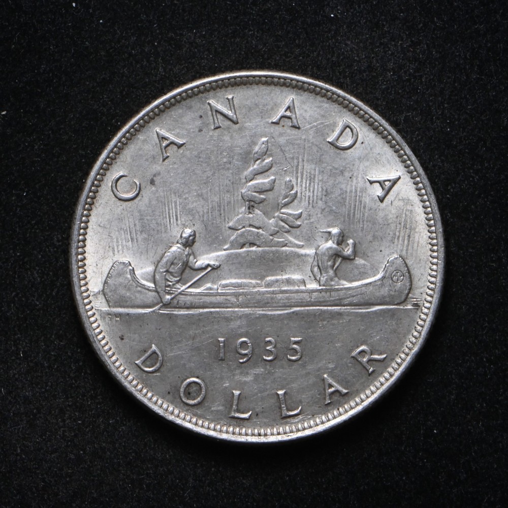 1935 Canada Silver Dollar AU++ (cn16843)
