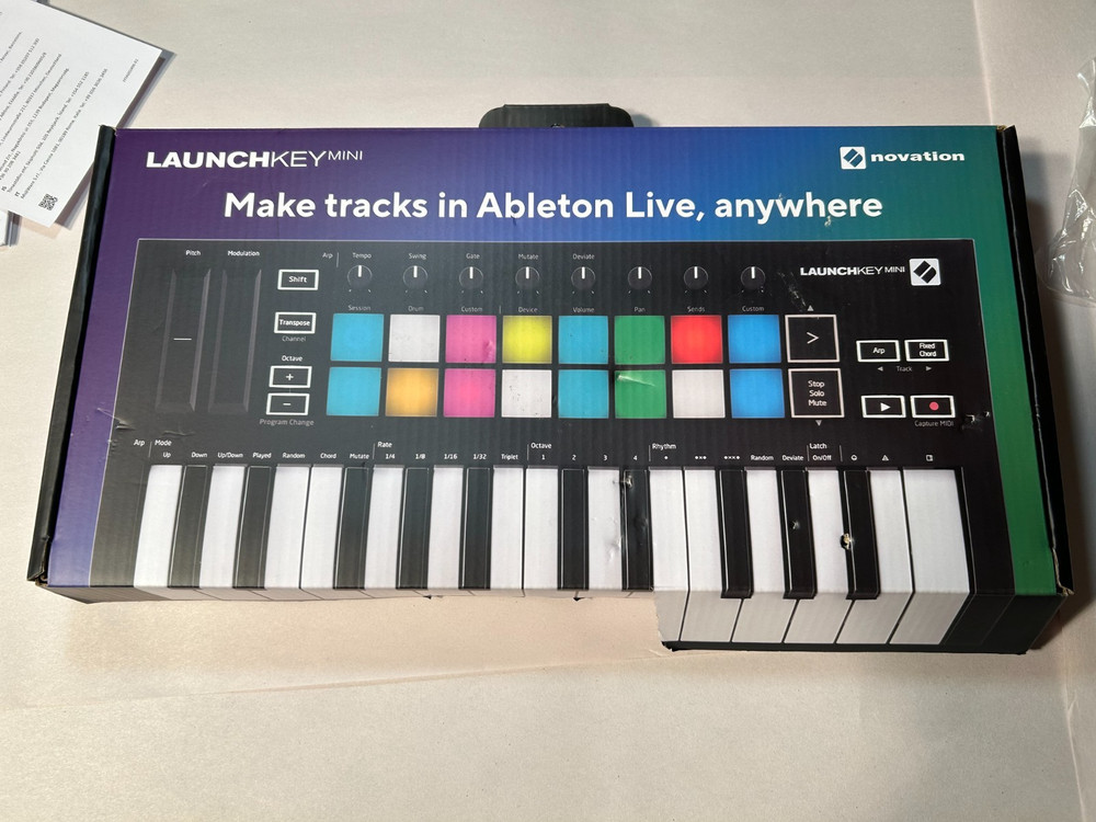 Novation Launchkey Mini MK3 MIDI Controller w/ Box & Accessories