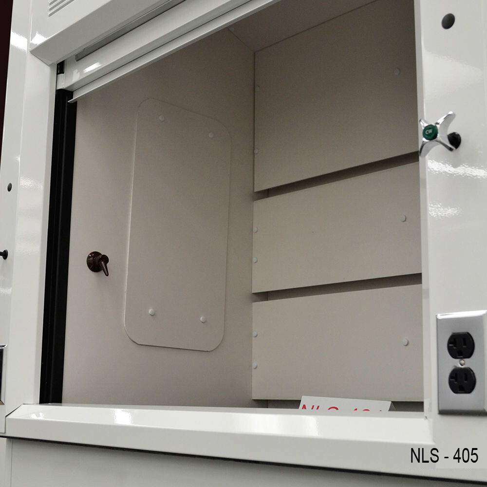 Laboratory 4' Fume Hood Enclosure w/ General Storage / E1-198