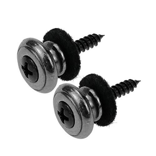 2Pcs Guitar Strap Lock Locking Pegs Pin Strap Button for Acoustic Bass Ukulele