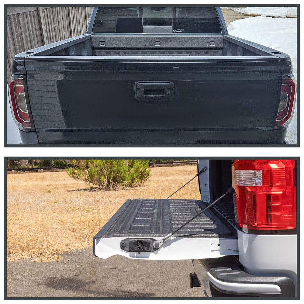 Fits 2014-2018 Chevy Silverado Tailgate Molding Protector Spoiler Cap Top Cover