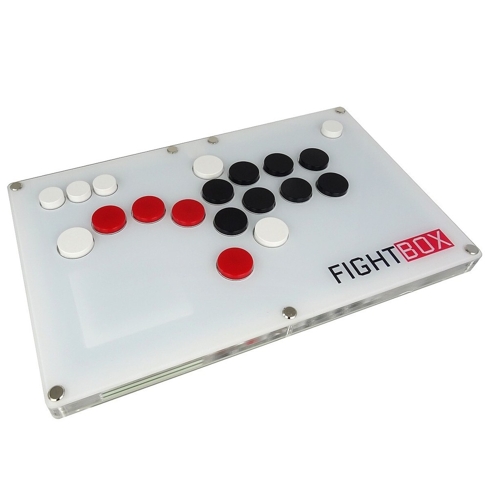 Fightstick White Arcade Hitbox PC Raspberry Android Hit Box Cherry MX Black