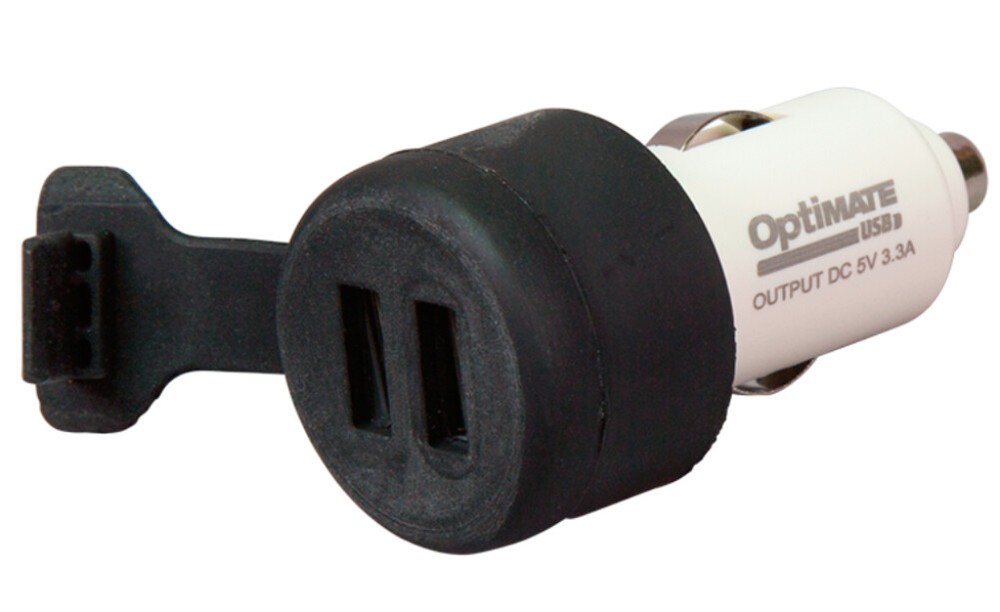 Tecmate OptiMate USB 3300mA Dual Output Charger w/Auto Plug (O-106)