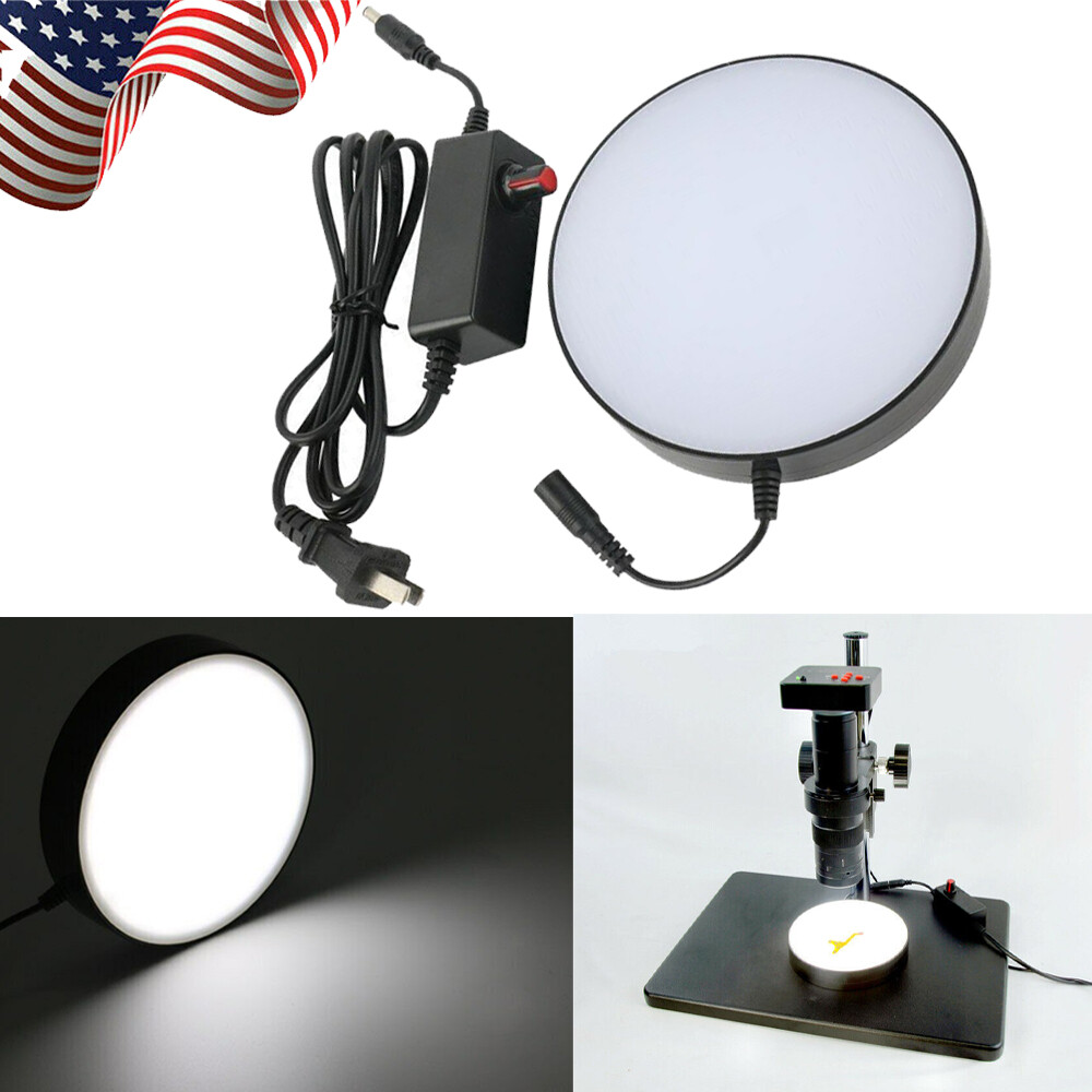 Adjustable Brightness LED Ring Bottom Light Source F Stereo Microscope100V-240V