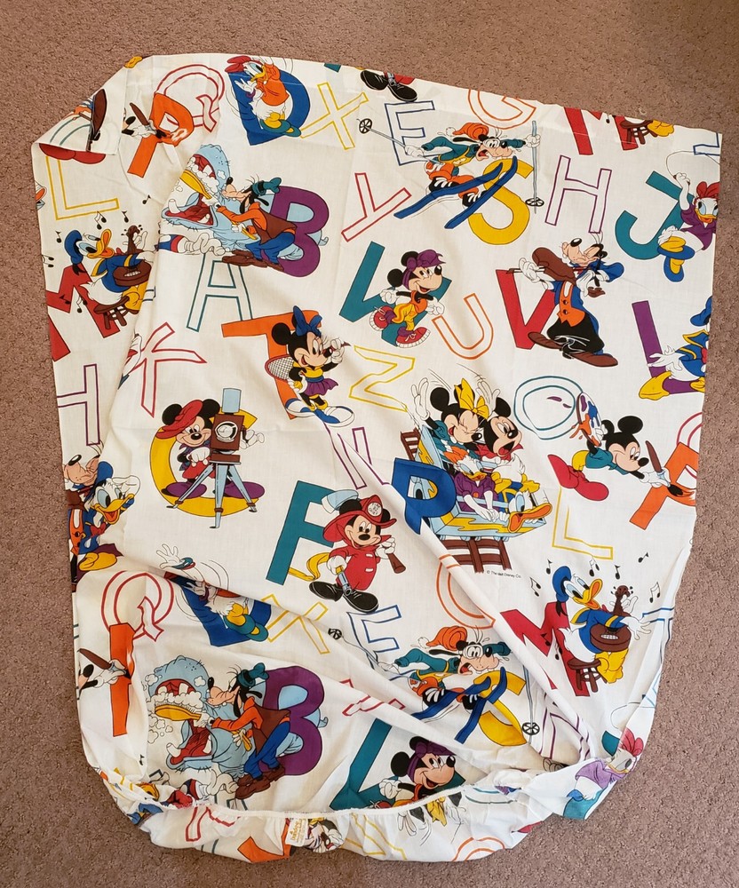 Disney Dundee Alphabet ~ Vintage 3 Piece Crib Set ~ Sheets & Comforter