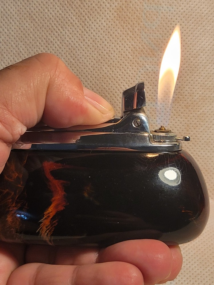 Rare Vintage Brown Bakelite RONSON VARAFLAME Lighter
