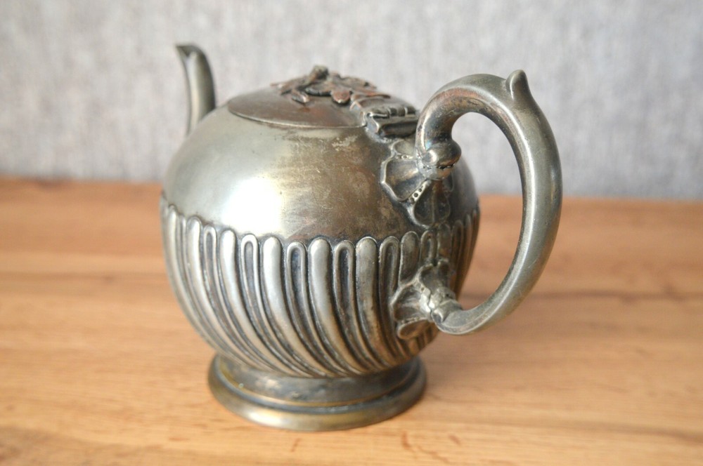 GERMANY TEAPOT 19th CENTURY 'E P B M 3938' hallmarked TABLEWARE