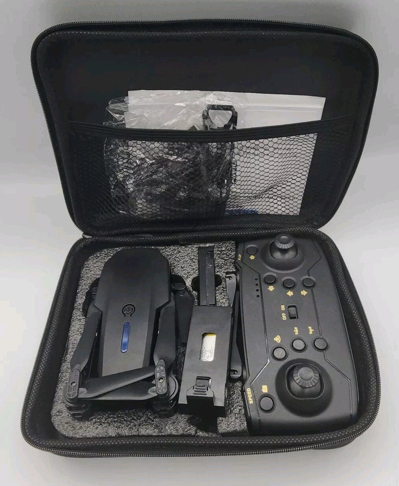 Black RC Drone With Foldable Quadcopter