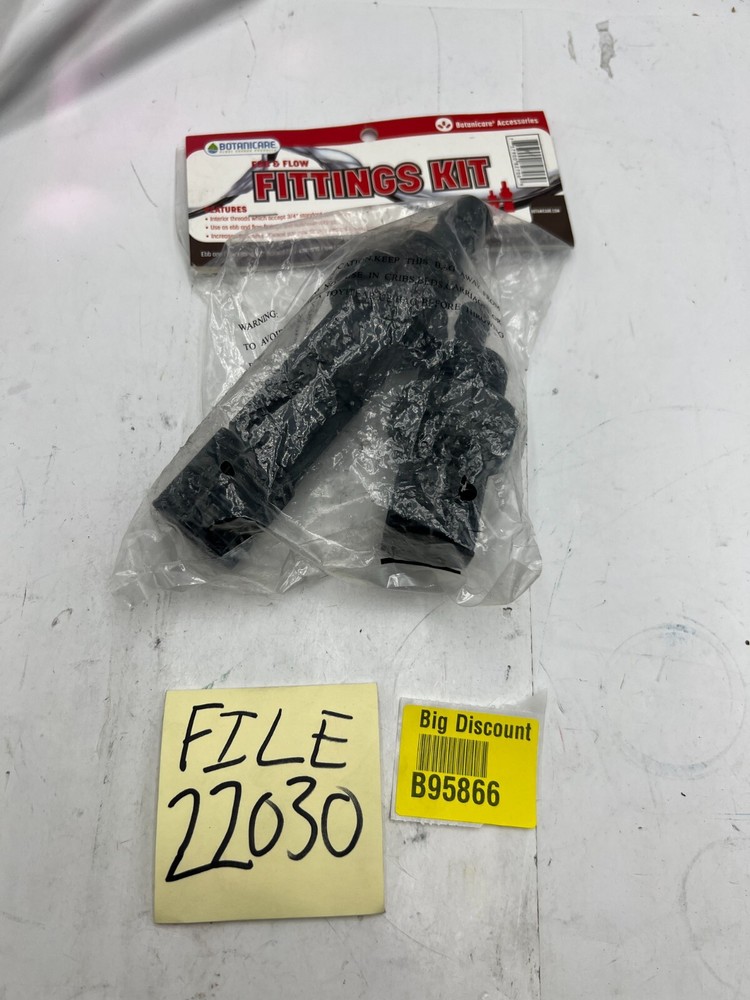 Botanicare EBB & Flow Fitting for Aeroponic and Drip Applications Black
