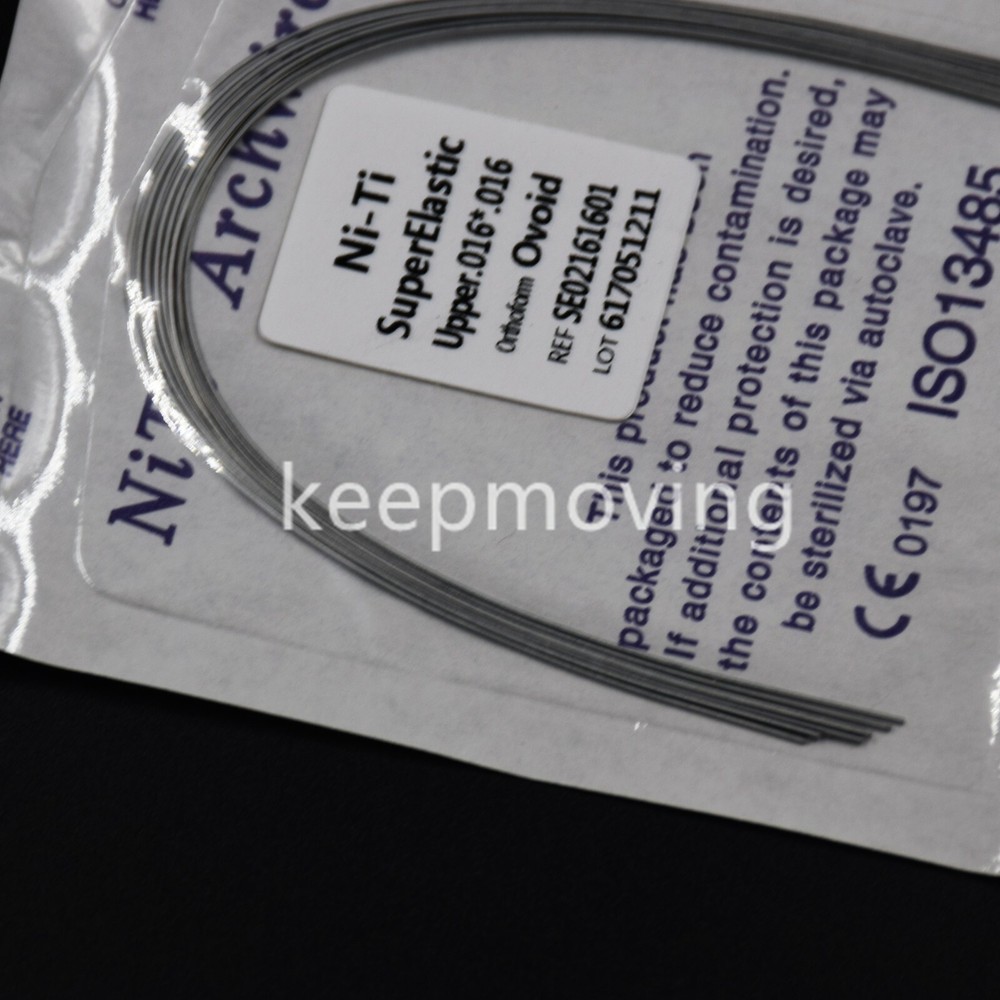 10 Packs Dental Rectangular Super Elastic NITI Orthodontic Arch Wire Ovoid Form