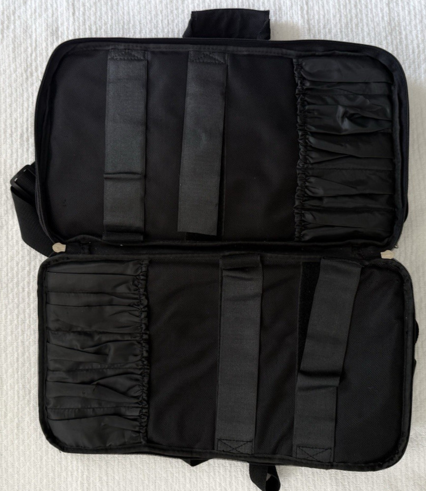 F DICK Chef Knife Bag Multi Section Culinary Carry Case Shoulder Strap Black