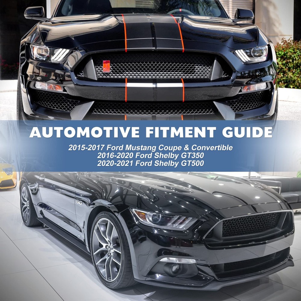 LED DRL Design Headlights Replacement for 2017 Ford Mustang with High Low Beam