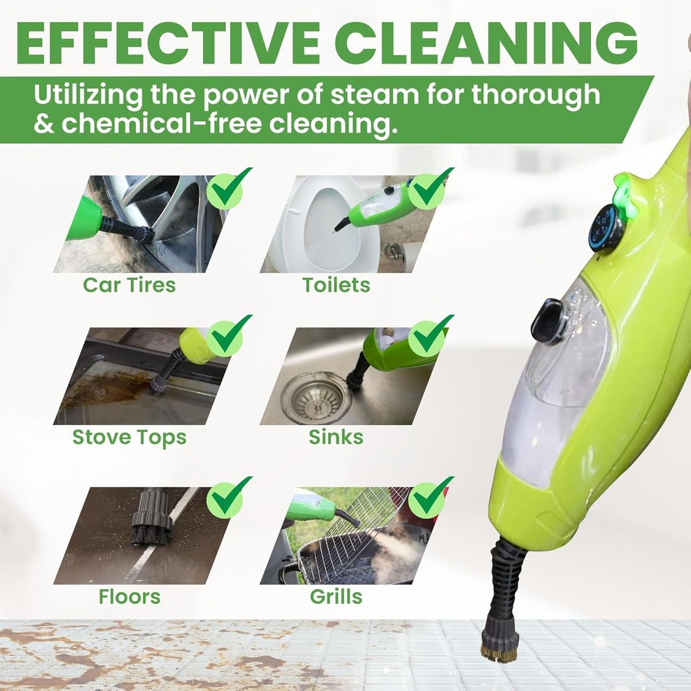 6 Pack Replacement Micro Scrubbing Brushes Compatible with Select Steam Mop