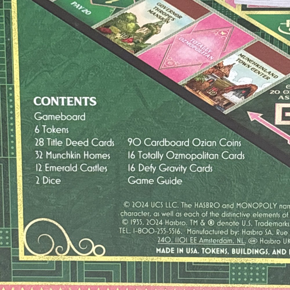 WICKED Edition Monopoly Board Game, NEW SEALED BOX