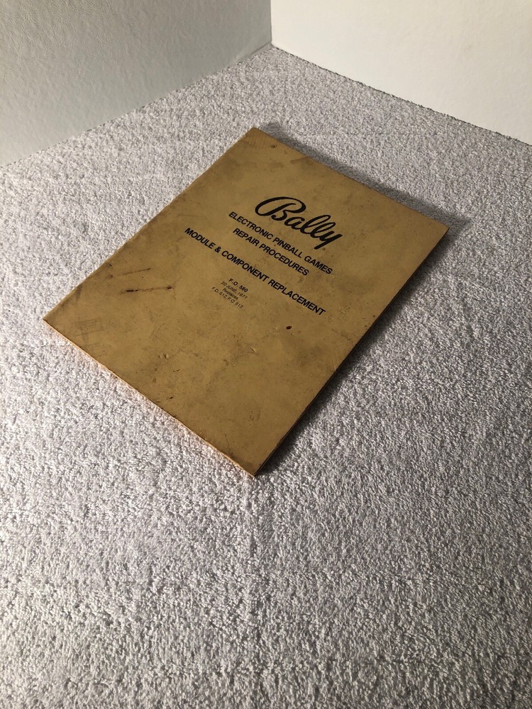Bally, Original, Pinball, Module And Component Replacement, Manual