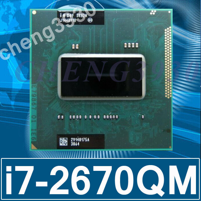 Intel Core i7-2670QM Computer processor CPU SR02N quad-core 2.2GHz/6M socket G2