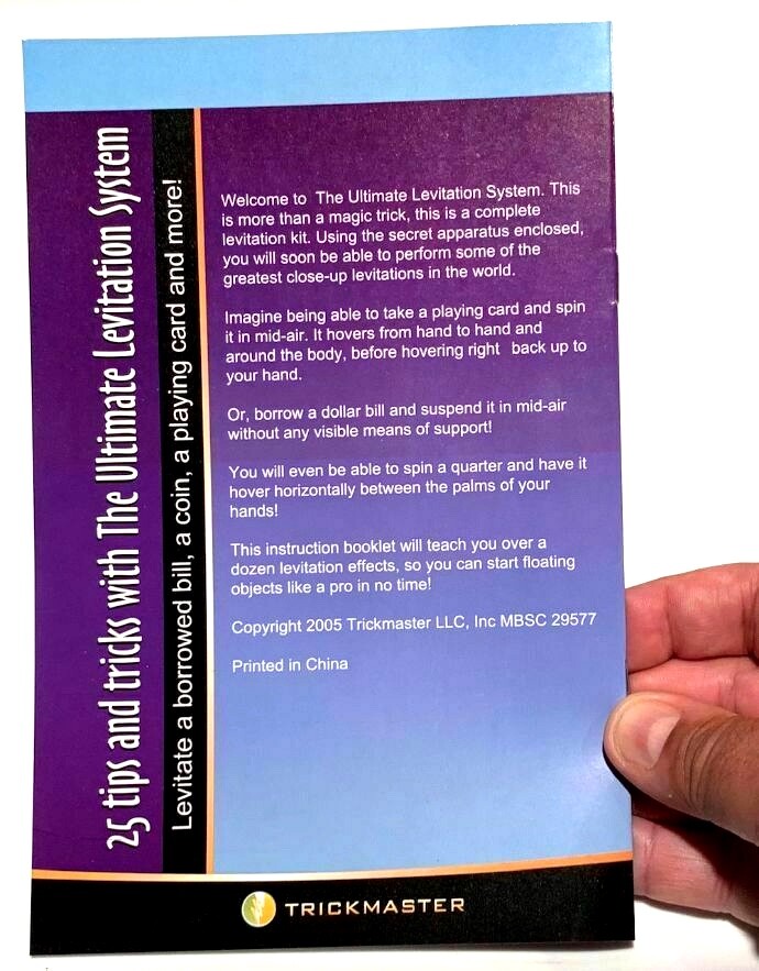 LEVITATION SYSTEM BOOK 25 Floating Magic Tricks Thread BOOKLET ONLY Magician