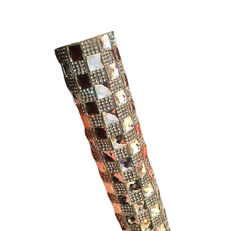 Rhinestone Microphone Handle Cover Sleeve Protector Prop Sparkly Accessories