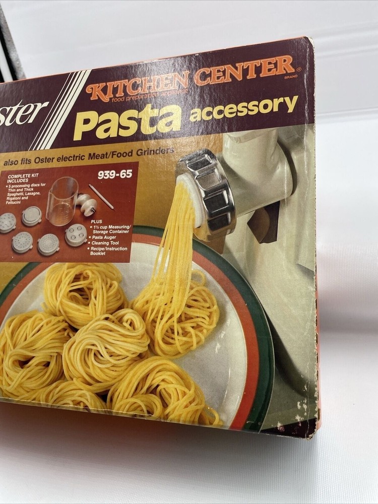 Vintage OSTER Regency Kitchen Center Pasta Maker Accessory 939-65=