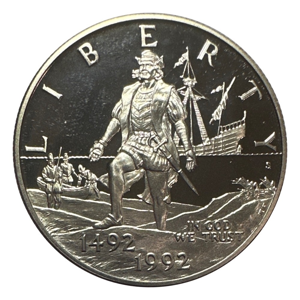 1992-S Christopher Columbus 500th Anniversary Commemorative Half Dollar Proof