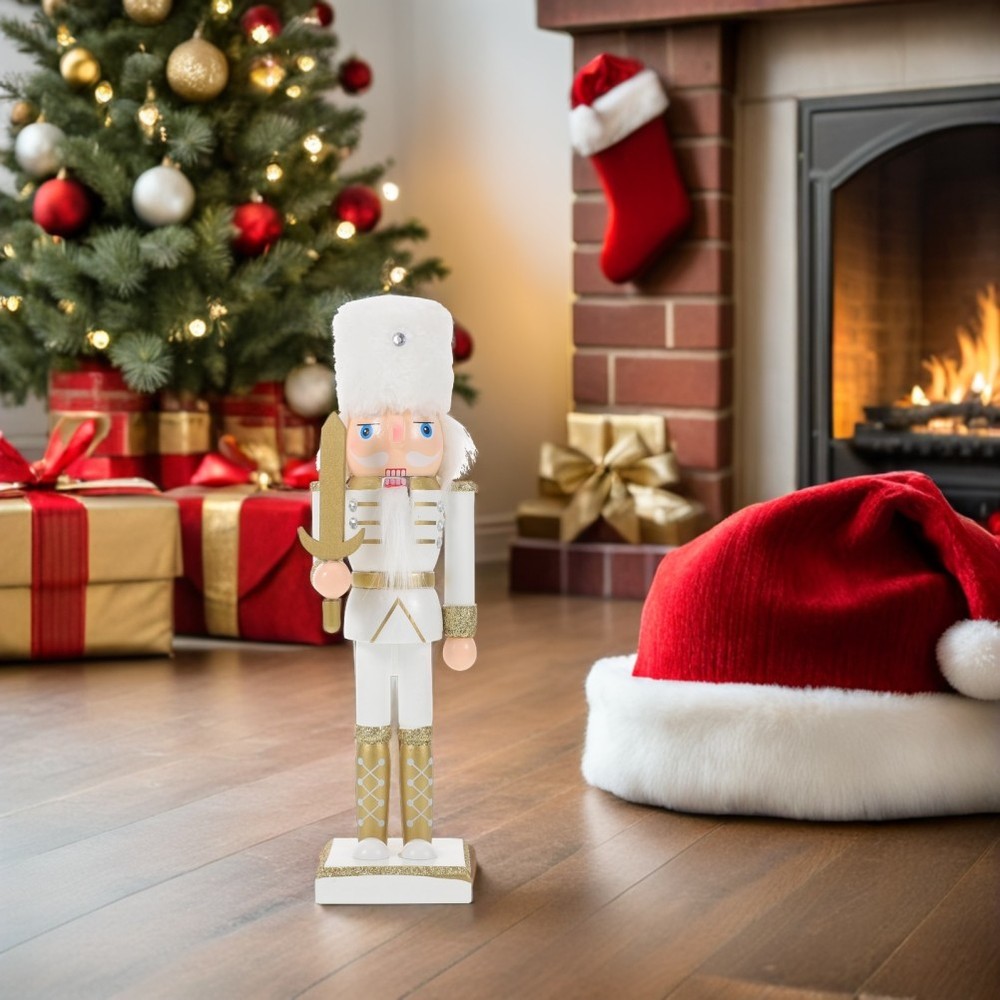 Nutcrackers Figures Fireplace Table Mantel Decorations Christmas Top