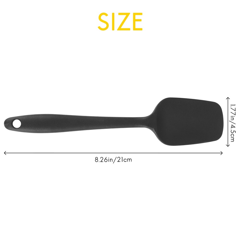 3 Pcs Silicone Spatula Black High Temperature - Rubber Spatula5378