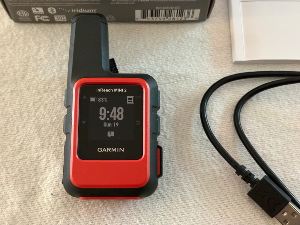 Garmin inReach Mini 2 Satellite Communicator - Flame Red VG Condition