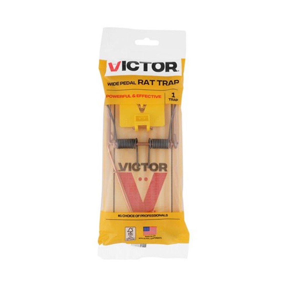 Victor Wooden Extended Trigger Rat Trap - 1 Unit