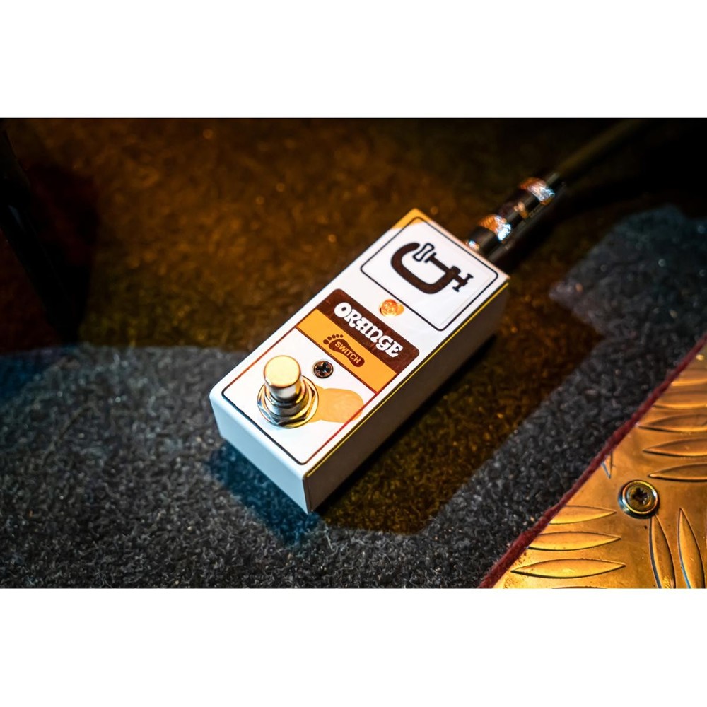 Orange Single Button Mini Footswitch