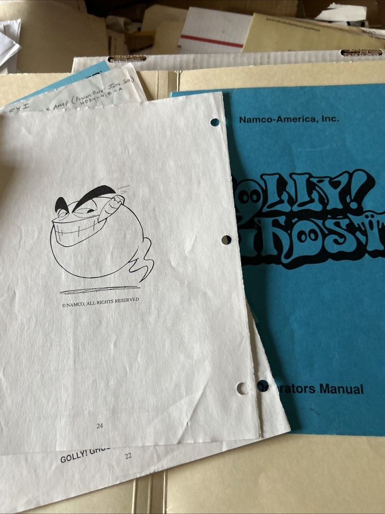 Golly  Ghost Namco Arcade Game Manual