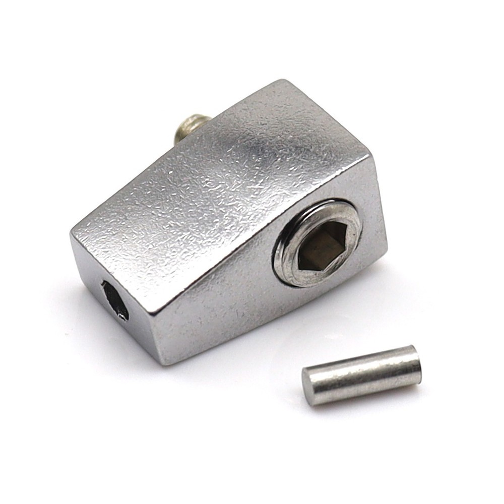 8 Strings Headless Electric Guitar Nuts 8Pcs Metal Single String Nuts Silver