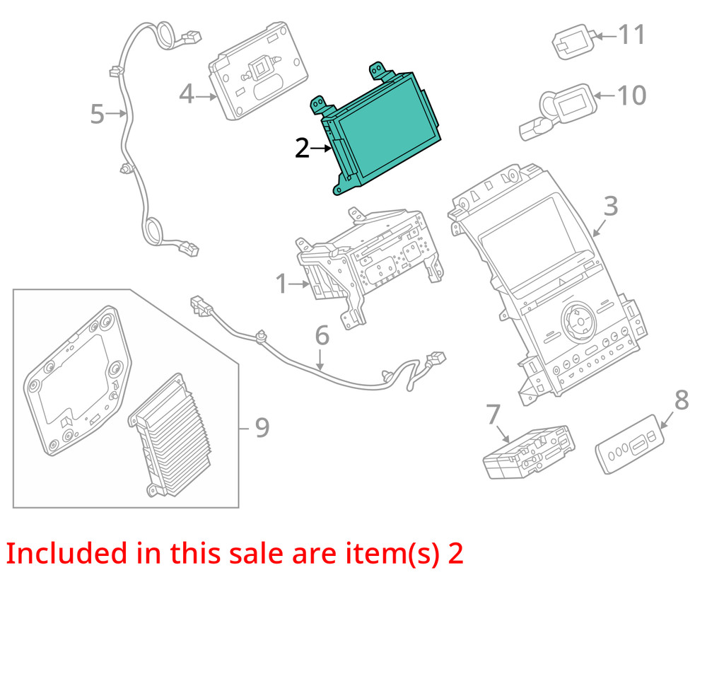 DISPLAY SCREEN OEM 13-16 FORD TAURUS 1YR WRNTY