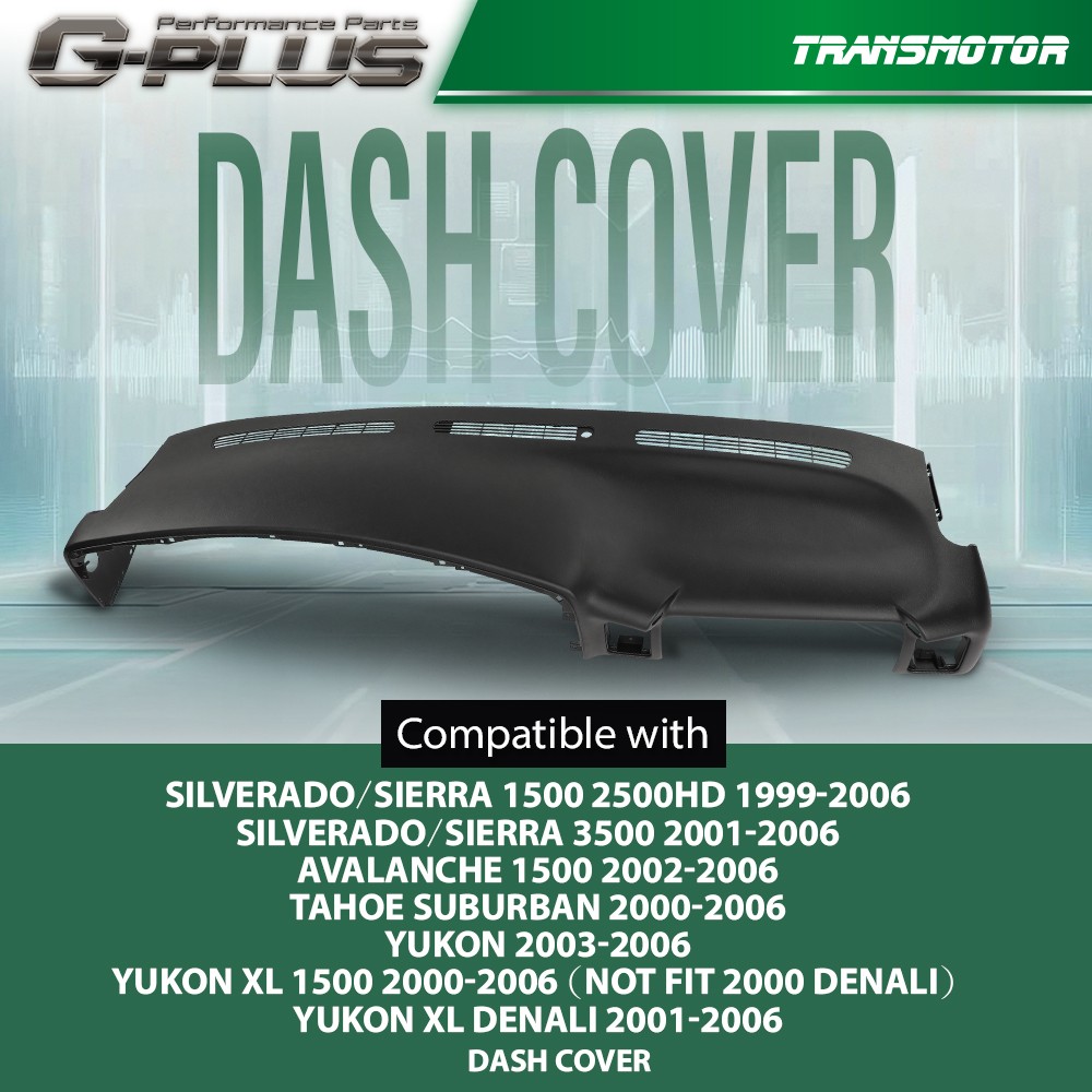 Dash Pad Dash Cap Panel Dashboard Black Fit For 1999-06 Chevy Silverado Sierra