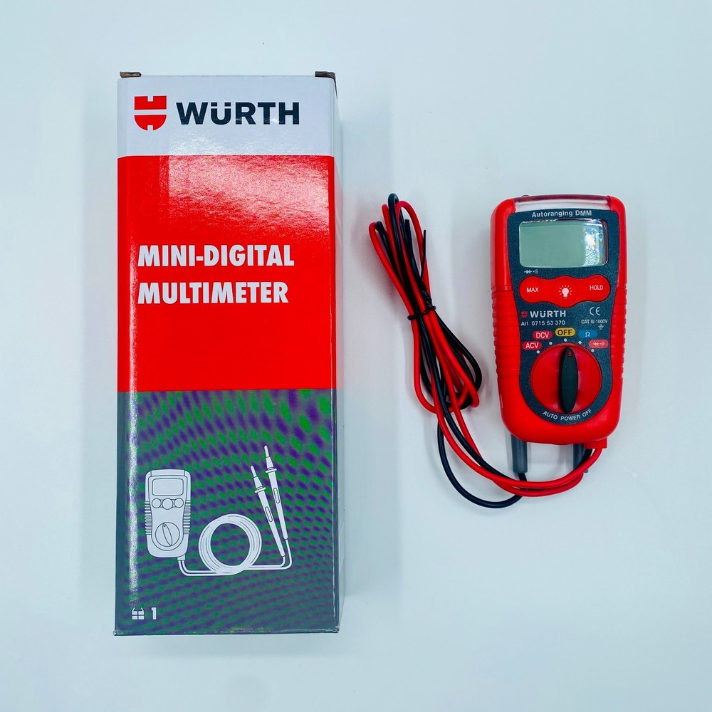 Würth Mini Digital Multimeter DC and AC Voltage LCD 2000